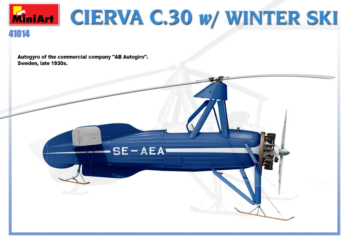 MiniArt MT41014 Avro Cierva C.30 with Winter Ski 1:35