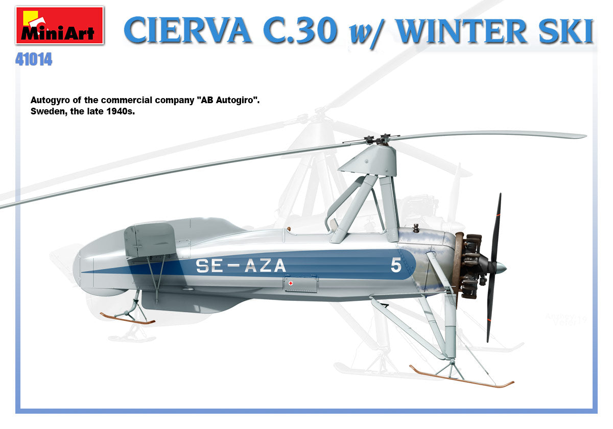MiniArt MT41014 Avro Cierva C.30 with Winter Ski 1:35
