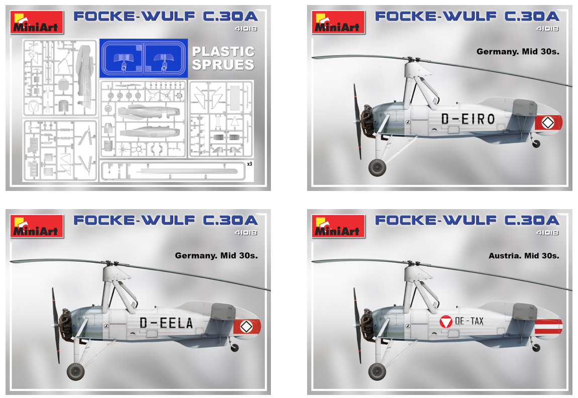 MiniArt MT41018 1:35 FOCKE-WULF FW C.30A HEUSCHRECKE
