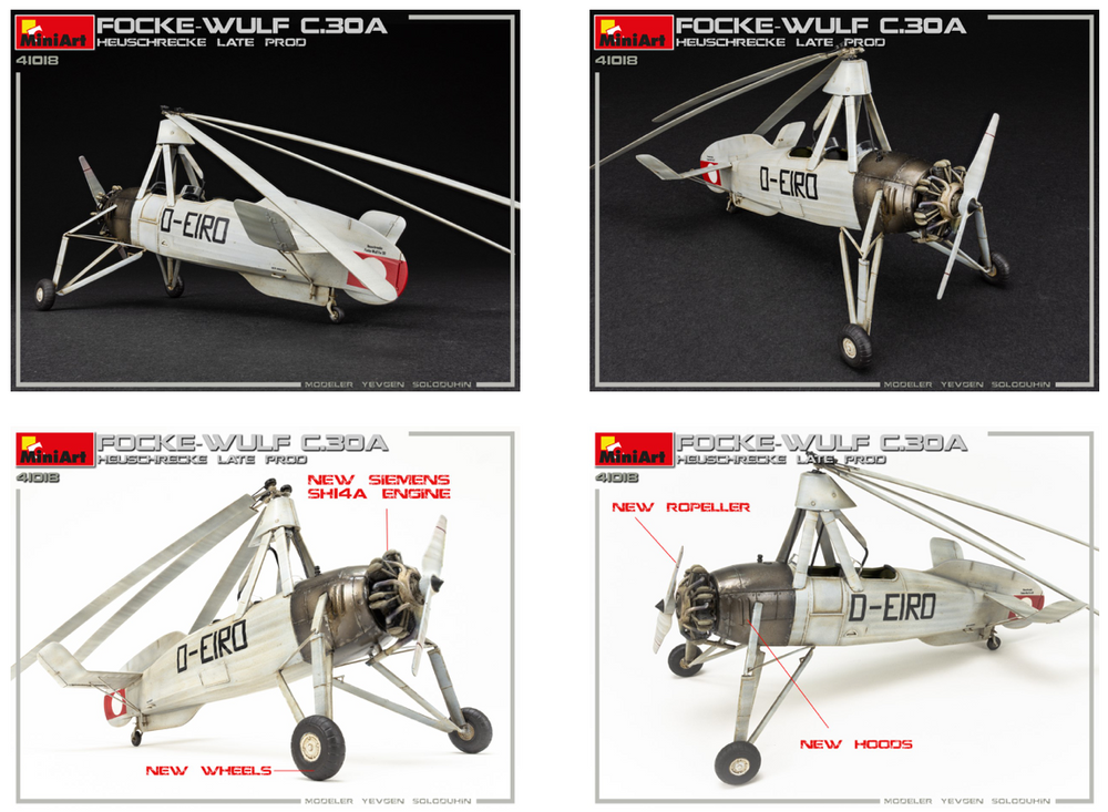 MiniArt MT41018 1:35 FOCKE-WULF FW C.30A HEUSCHRECKE