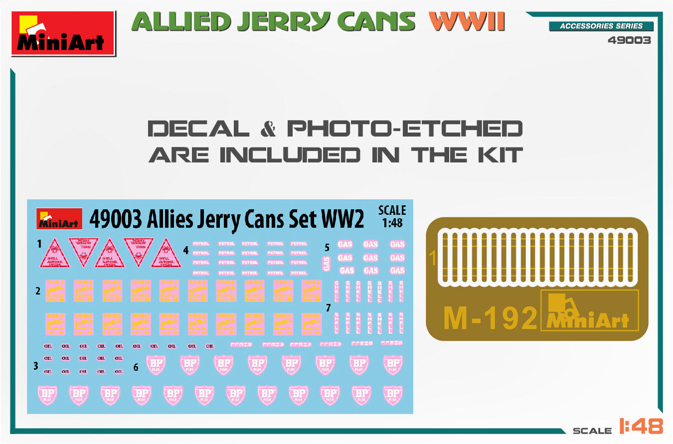 MiniArt MT49003 1:48 ALLIES JERRY CANS WWII