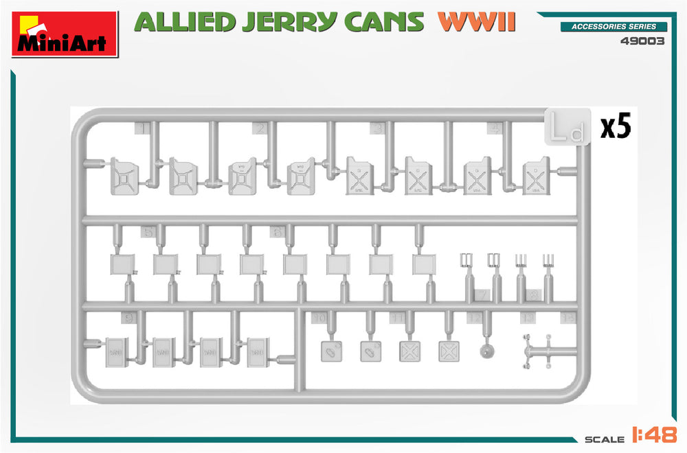 MiniArt MT49003 1:48 ALLIES JERRY CANS WWII