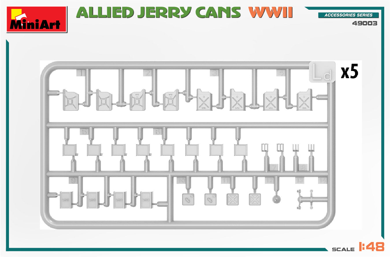 MiniArt MT49003 1:48 ALLIES JERRY CANS WWII