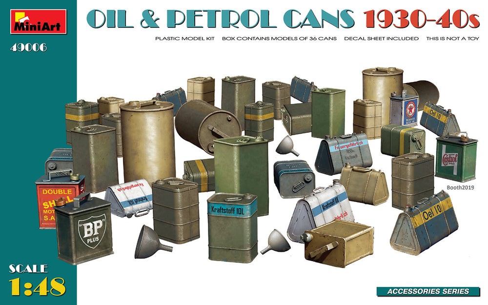 MiniArt MT49006 1:48 OIL & PETROL CANS 1930-40s