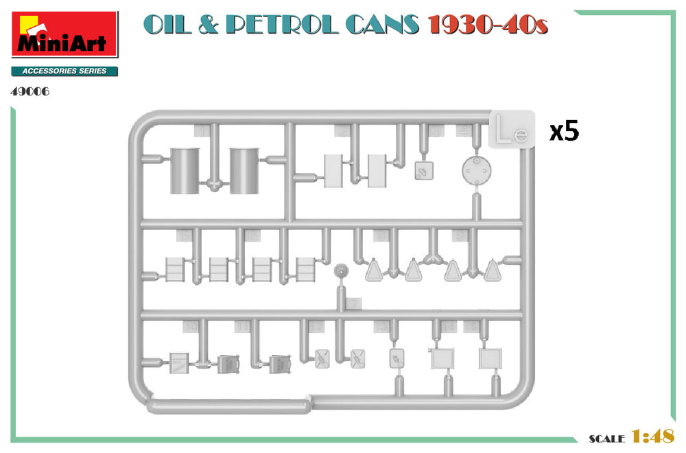MiniArt MT49006 1:48 OIL & PETROL CANS 1930-40s
