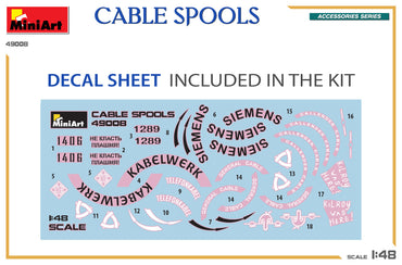 MiniArt MT49008 1:48 CABLE SPOOLS