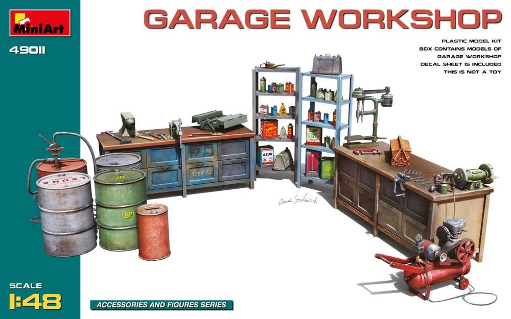 MiniArt MT49011 1:48 GARAGE WORKSHOP