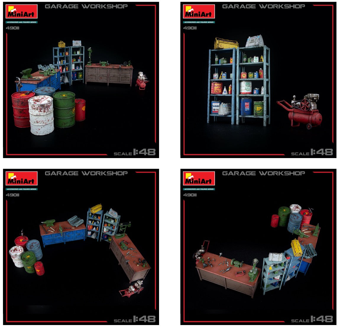 MiniArt MT49011 1:48 GARAGE WORKSHOP