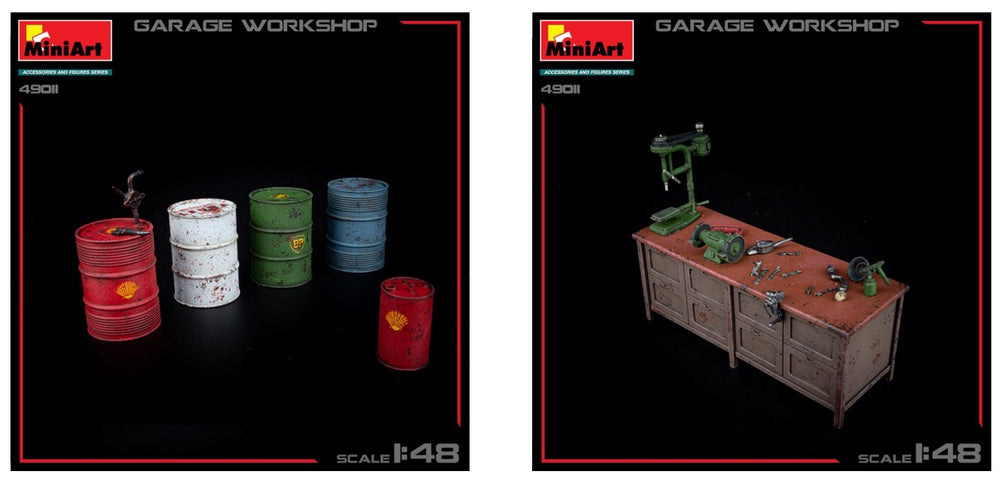 MiniArt MT49011 1:48 GARAGE WORKSHOP