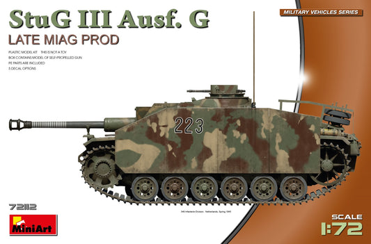MiniArt MT72112 1:72 Sturmgeschutz/StuG III Ausf.G Late Miag Prod
