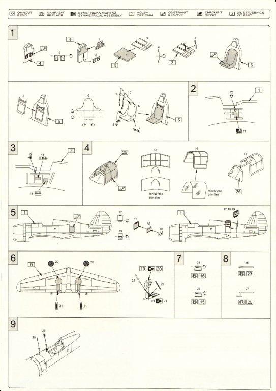 Marabu Design MUDM14404 1:144 Curtiss P-36A/C