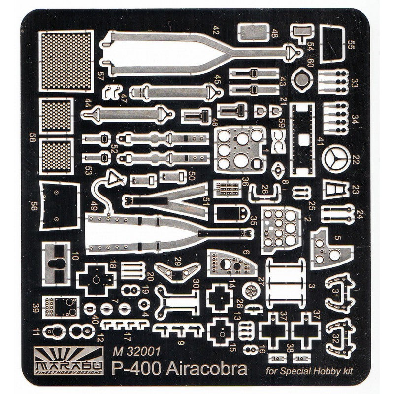 Marabu Design MUDM32001 1:32 Bell P-400 Airacobra PE set
