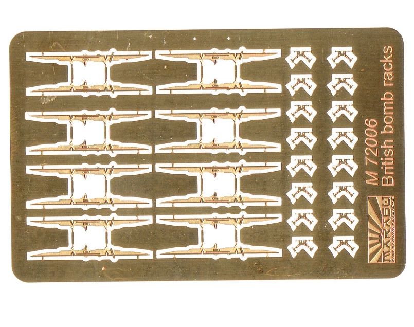 Marabu Design MUDM72006 1:72 British bomb racks--PE set for british aircraft