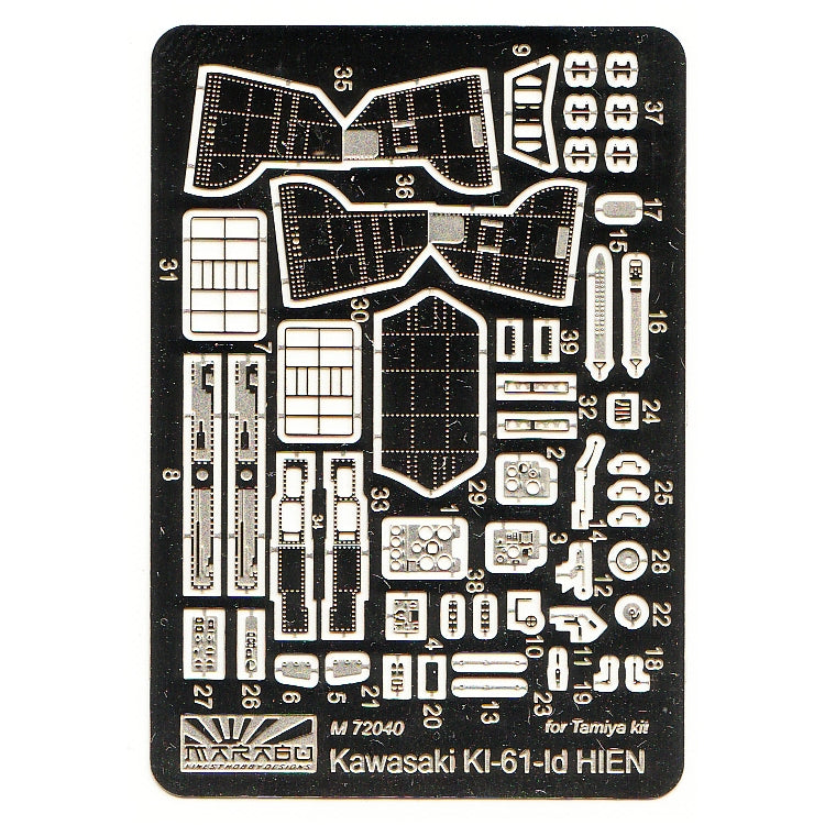 Marabu Design MUDM72040 1:72 Kawasaki Ki-61-Id Hien Tei
