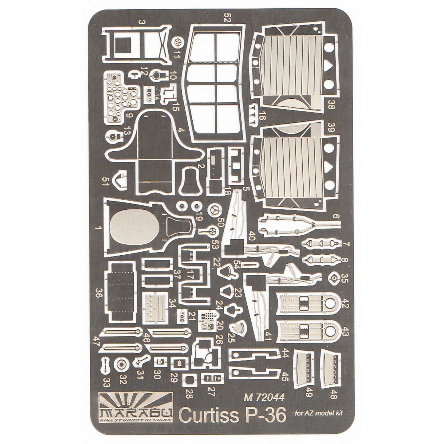 Marabu Design MUDM72044 1:72 Curtiss P-36A/P-36C
