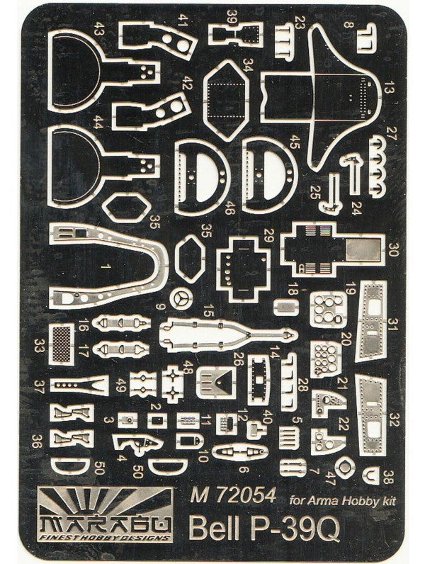 Marabu Design MUDM72054 1:72 Bell P-39Q Airacobra PE set