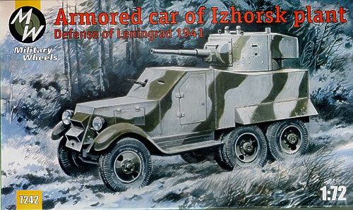 Military Wheels MW7242 1:72 Izhorsk Plant armoured car Leningrad defense 1941