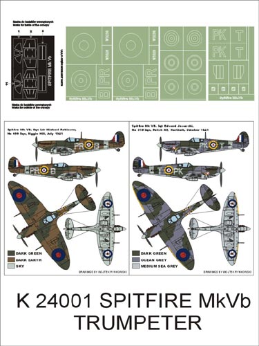 Montex MXK24001 1:24 Supermarine Spitfire Mk.VB