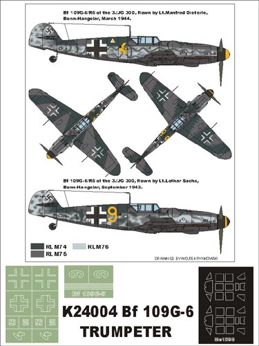 Montex MXK24004 1:24 Messerschmitt Bf-109G-6