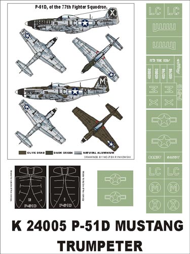 Montex MXK24005 1:24 North-American P-51D Mustang