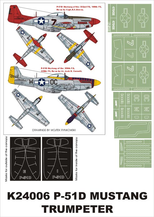 Montex MXK24006 1:24 North-American P-51D Mustang