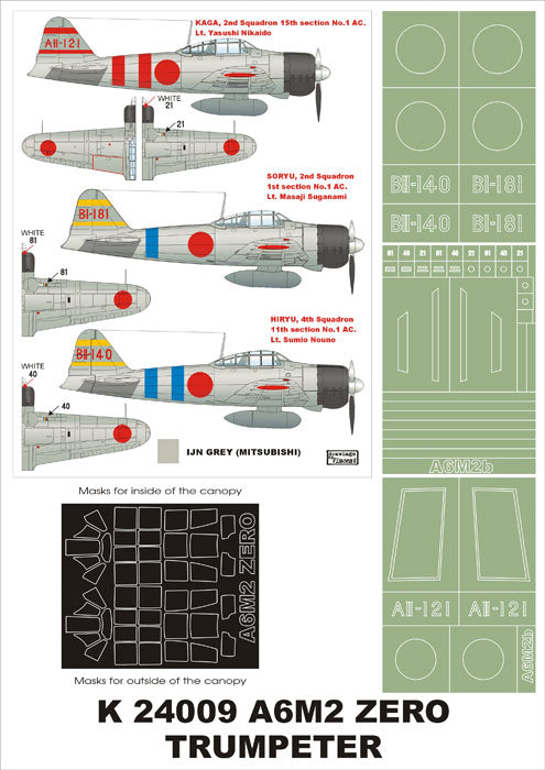 Montex MXK24009 1:24 Mitsubishi A6M2b Model 21 Zero