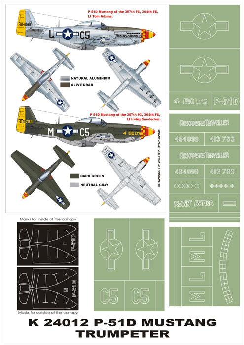 Montex MXK24012 1:24 North-American P-51D Mustang