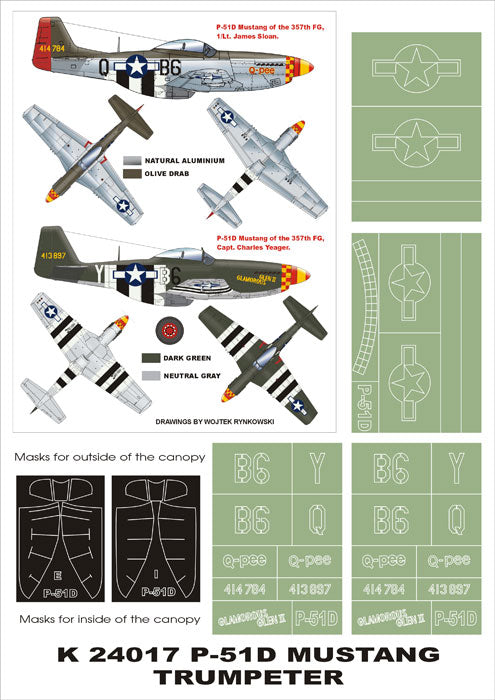 Montex MXK24017 1:24 North-American P-51D Mustang