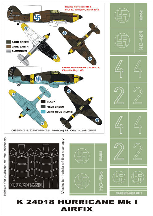 Montex MXK24018 1:24 Hawker Hurricane Mk.I