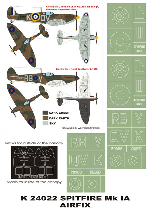 Montex MXK24022 1:24 Supermarine Spitfire Mk.I