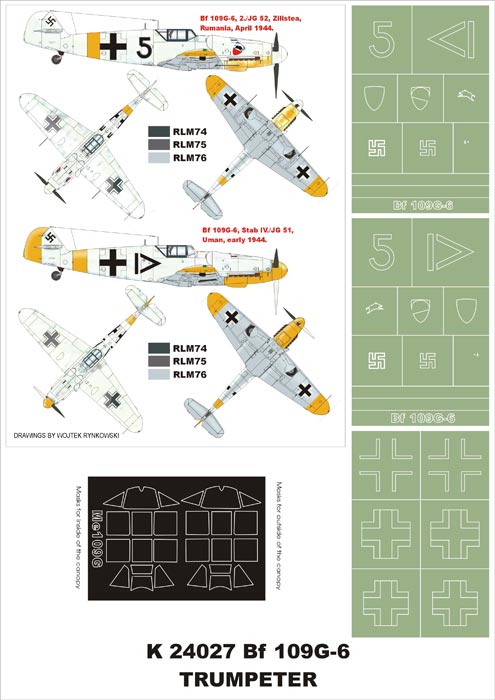 Montex MXK24027 1:24 Messerschmitt Bf-109G-6