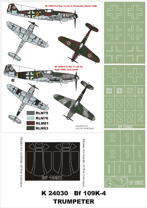 Montex MXK24030 1:24 Messerschmitt Bf-109K-4