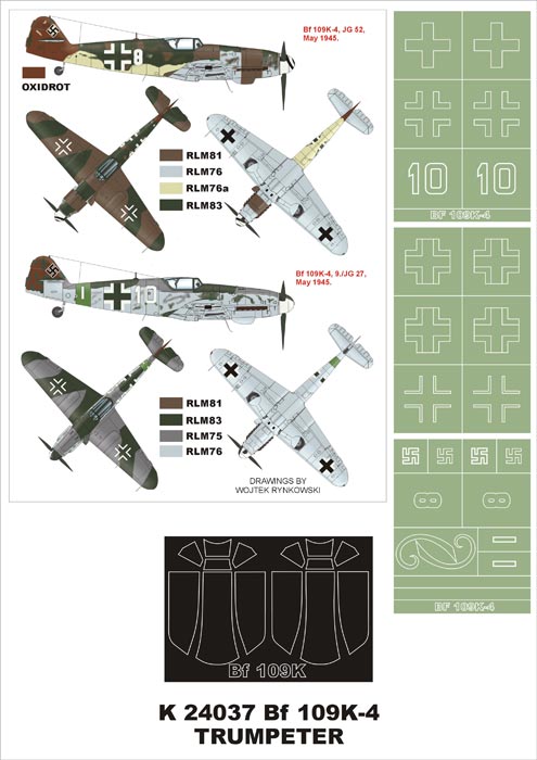Montex MXK24037 1:24 Messerschmitt Bf-109K-4