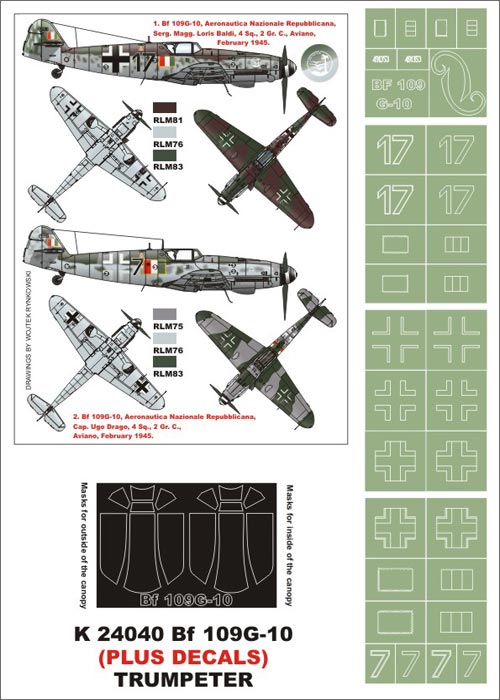 Montex MXK24040 1:24 Messerschmitt Bf-109G-10