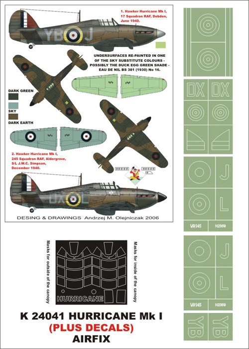 Montex MXK24041 1:24 Hawker Hurricane Mk.I