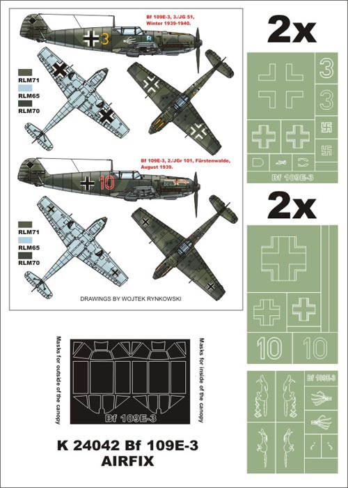 Montex MXK24042 1:24 Messerschmitt Bf-109E-3