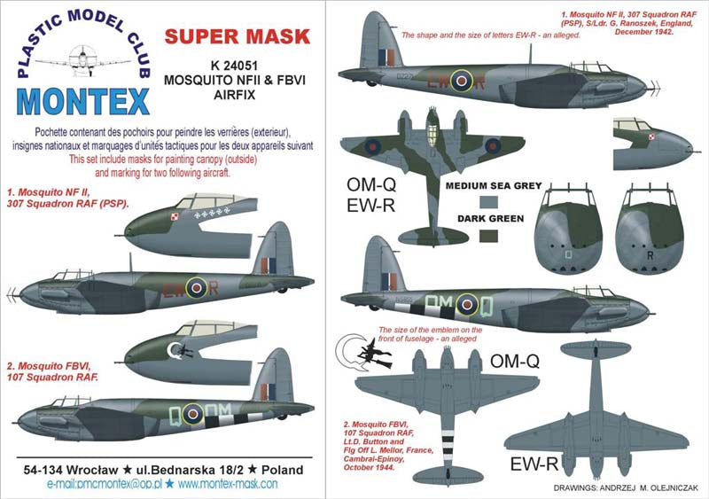 Montex MXK24051 1:24 de Havilland Mosquito NF.11 / FB Mk.VI