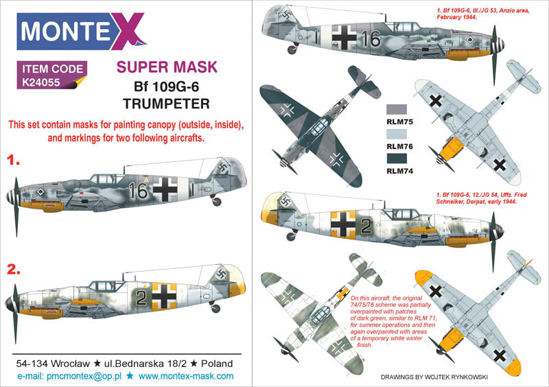 Montex MXK24055 1:24 Messerschmitt Bf-109G-6