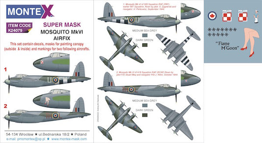 Montex MXK24079 1:24 de Havilland Mosquito Mk.VI