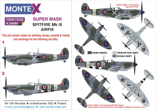 Montex MXK24094 1:24 Supermarine Spitfire Mk.IXc