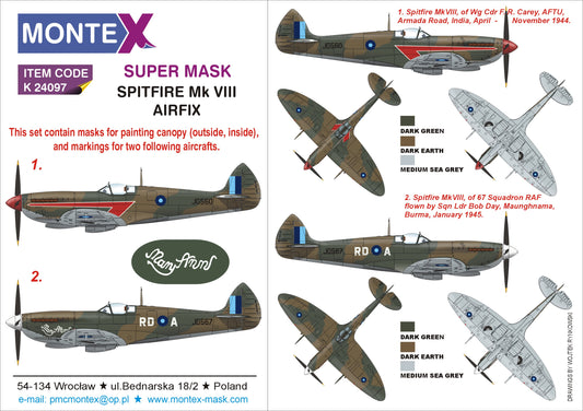 Montex MXK24097 1:24 Supermarine Spitfire Mk.VIII