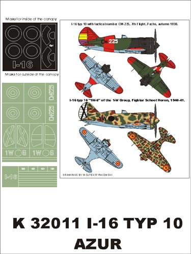 Montex MXK32011 1:32 Polikarpov I-16