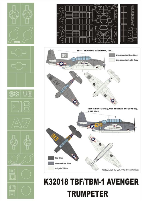 Montex MXK32018 1:32 Grumman TBF-1C/TBM-1 Avenger