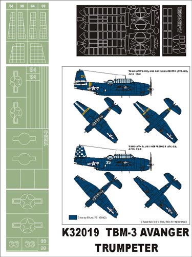 Montex MXK32019 1:32 Grumman TBF-3 Avenger