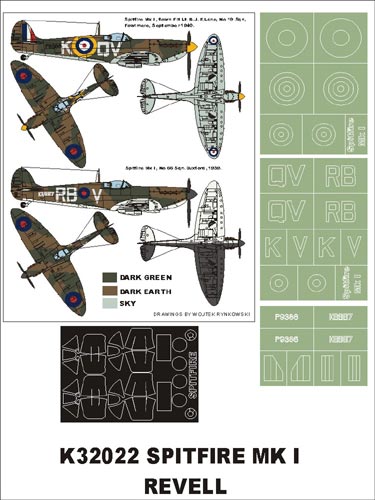 Montex MXK32022 1:32 Supermarine Spitfire Mk.I