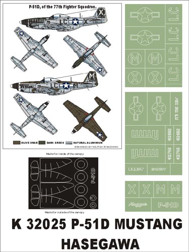 Montex MXK32025 1:32 North-American P-51D Mustang