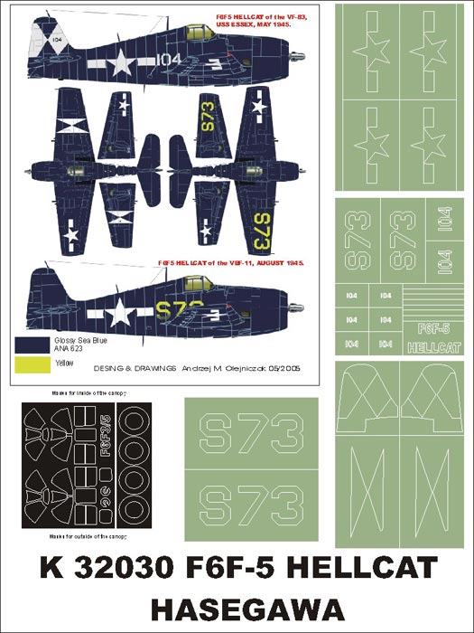 Montex MXK32030 1:32 Grumman F6F-5 Hellcat