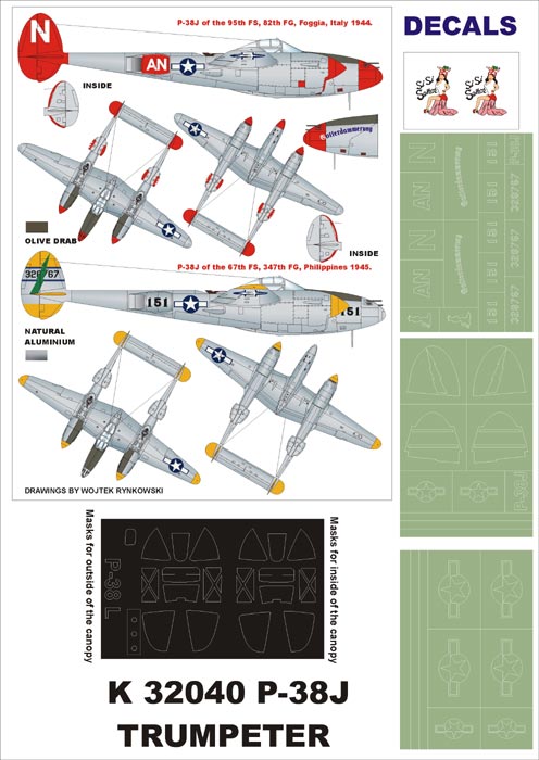 Montex MXK32040 1:32 Lockheed P-38J Lightning