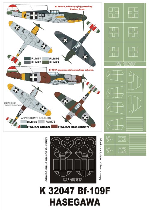 Montex MXK32047 1:32 Messerschmitt Bf-109F-2/Bf-109F-4
