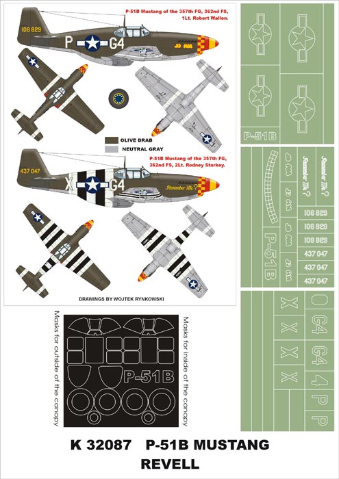 Montex MXK32087 1:32 North-American P-51B Mustang